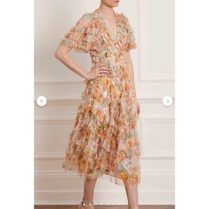 NWT Needle & Thread Sunset Garden V-Neck Dress